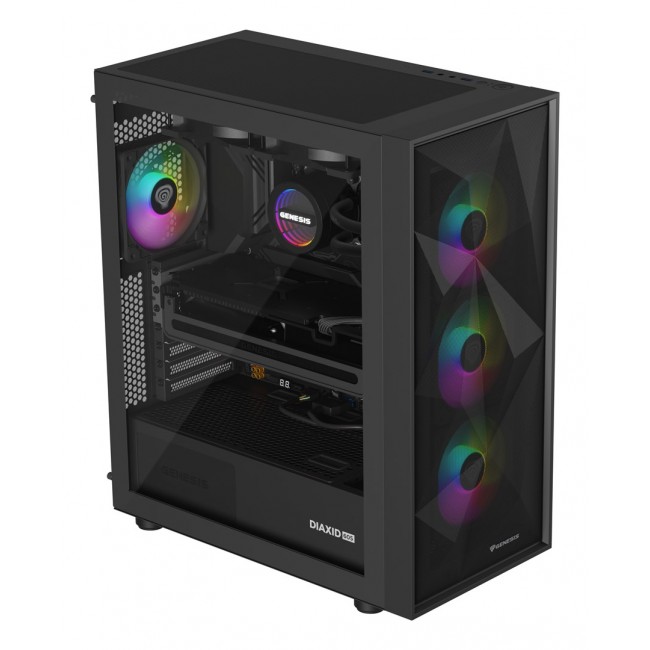 GENESIS NLG-2319 computer cooling system Computer case Liquid cooling kit Black GENESIS NLG-2319 computer cooling system Computer case Liquid cooling kit Black