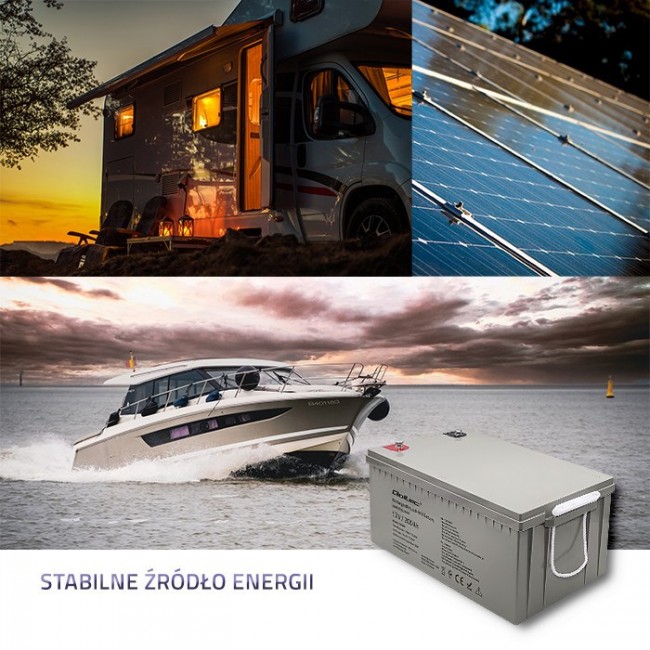 Qoltec 53069 AGM battery | 12V | 200Ah | max. 3000A Qoltec 53069 AGM battery | 12V | 200Ah | max. 3000A