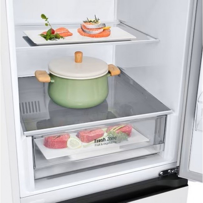 LG NatureFRESH GBV21L0ESW Fridge Freezer - White - E Rated