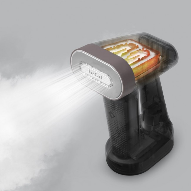 Tefal Pure Force DT8765E0 garment steamer Handheld garment steamer 0.18 L 1800 W Black, Cinnamon colour