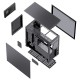 Jonsbo D41 Screen ATX Case, Tempered Glass - black Jonsbo D41 Screen ATX Case, Tempered Glass - black