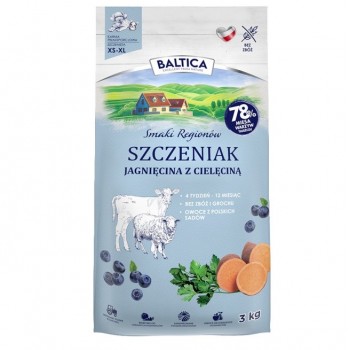 BALTICA Smaki region w Junior Lamb with veal - dry dog food - 3kg