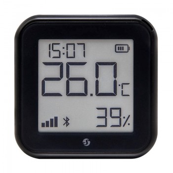 Shelly H&T Gen3 Black Temperature and Humidity Sensor