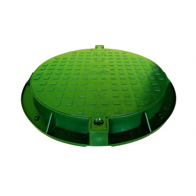 GARDEN SEWERAGE COVER 780PE-G A15 GREEN
