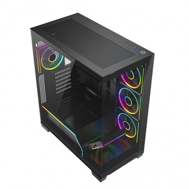 MODECOM VOLCANO STELLAR PLUS ARGB MIDI 8F BLACK