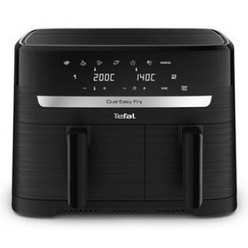 TEFAL Dual Easy Fry Essential Airfryer EY901N, Power 2700 W, Capacity 8.3 L, Black