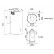 Wall-mounted hood MAAN Elba 2 W835 White Wall-mounted hood MAAN Elba 2 W835 White