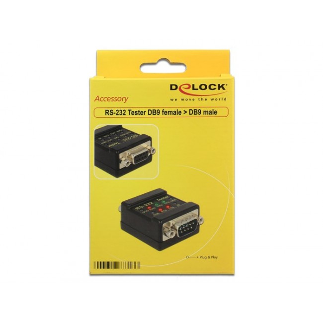 DeLOCK 2xDB9 DB9 Black