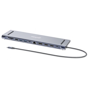 Docking Station 12-in-1 4K HDMI DP USB-A