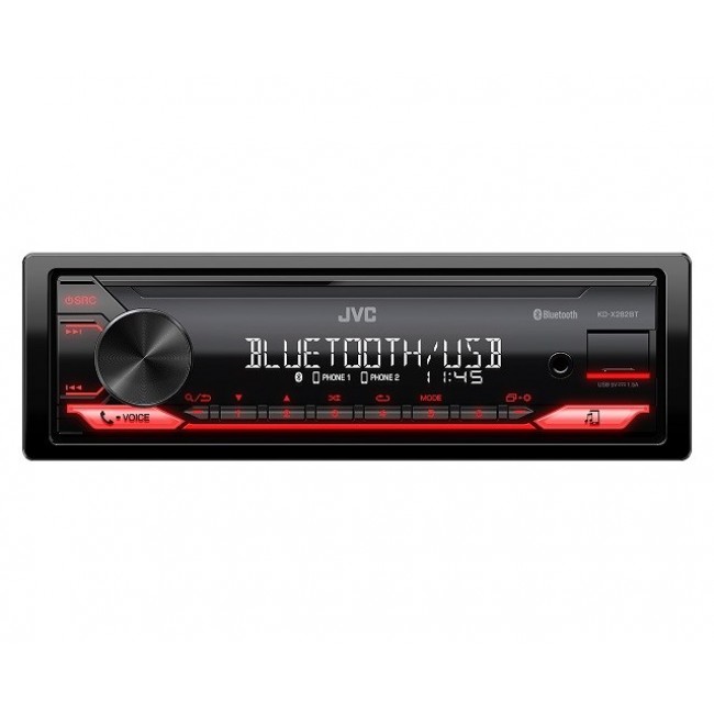 CAR RADIO JVC KDX-282BT RED