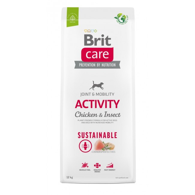 BRIT Care Dog Sustainable Activity Chicken & Insect - dry dog food - 12kg