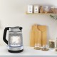 Tefal Glass Kettle KI605830 electric kettle 1.7 L 2200 W Black, Silver, Transparent