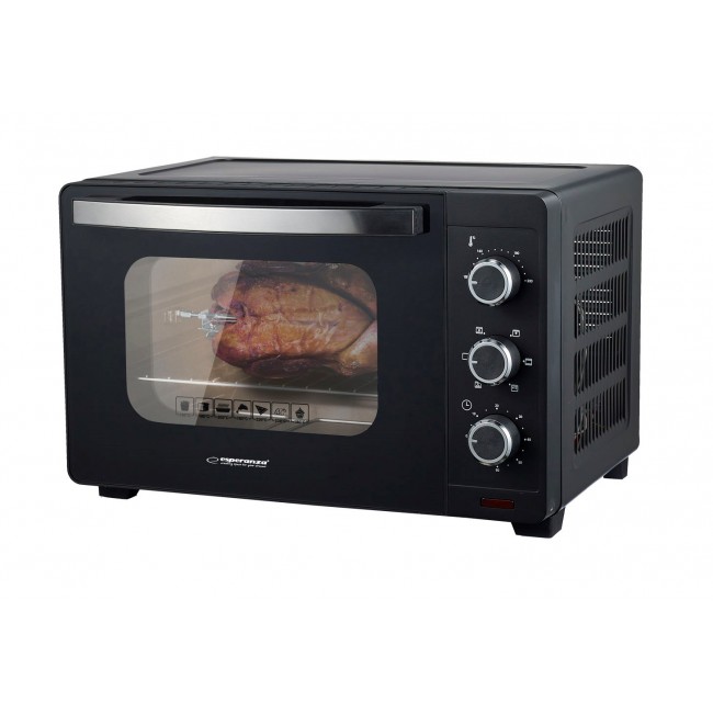 Esperanza EKO006N Mini oven with convection and spit 25 l 1600W Black Esperanza EKO006N Mini oven with convection and spit 25 l 1600W Black