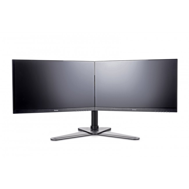 iiyama The DS1002D-B1 is a desk mount stand for two flat screens up to 30 