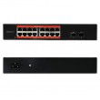 Qoltec Prze ącznik sieciowy SWITCH Gigabit Ethernet | 16x RJ45 | 2x SFP | 1000 Mb/s