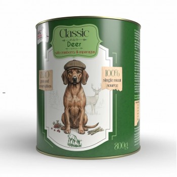SYTA MICHA Classic Mono Deer with cranberries - wet dog food - 800g