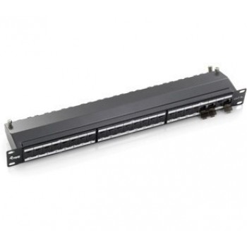 Equip 24-Port Cat.6A Shielded Patch Panel, Light Grey