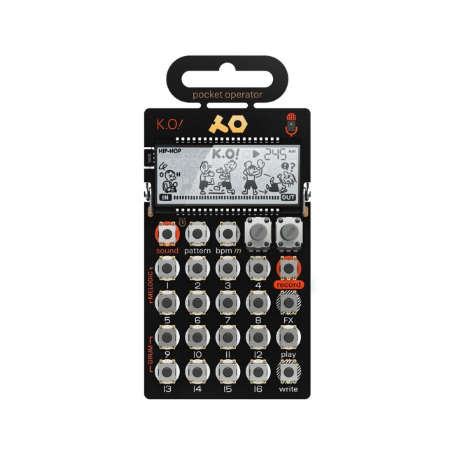 Teenage Engineering PO-33 K.O! - portable synthesiser, black