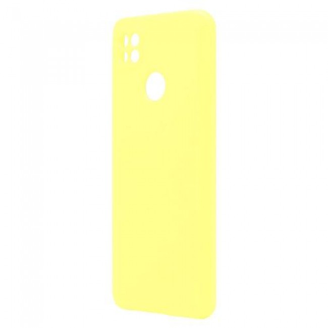 Θήκη Liquid Silicon inos Xiaomi Redmi 9C L-Cover Κίτρινο