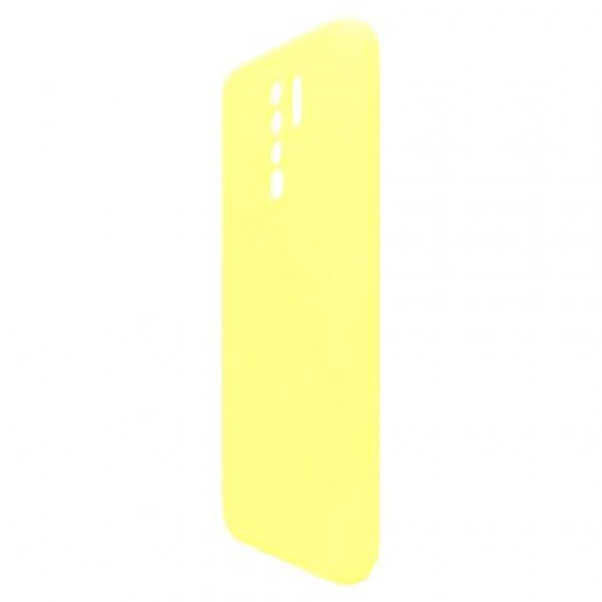 Θήκη Liquid Silicon inos Xiaomi Redmi 9 L-Cover Κίτρινο