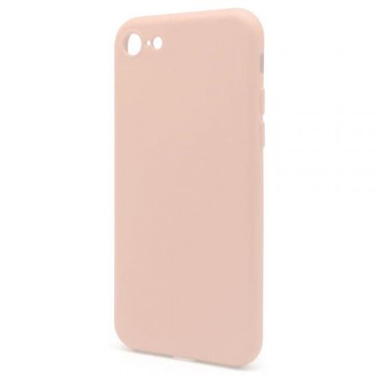 Θήκη Liquid Silicon inos Apple iPhone 8/ iPhone SE (2020) L-Cover Σομόν