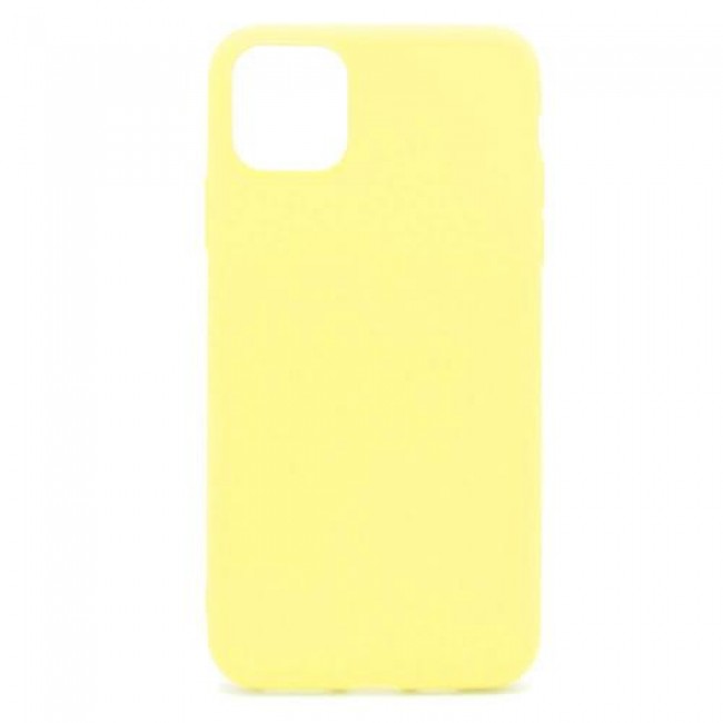 Θήκη Soft TPU inos Apple iPhone 11 Pro S-Cover Κίτρινο