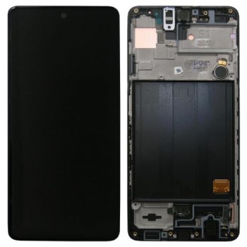 Οθόνη με Touch Screen & Μπροστινή Πρόσοψη Samsung A515F Galaxy A51 Μαύρο (Original)