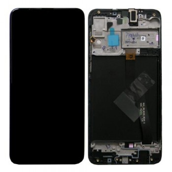Οθόνη με Touch Screen & Μπροστινή Πρόσοψη Samsung A105F Galaxy A10 (Dual SIM) Μαύρο (Original)