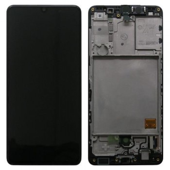 Οθόνη με Touch Screen & Μπροστινή Πρόσοψη Samsung A415F Galaxy A41 Μαύρο (Original)