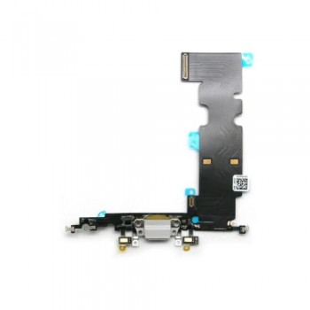Καλώδιο Πλακέ Apple iPhone 8 Plus με Επαφή Φόρτισης & Μικρόφωνο Λευκό (OEM)