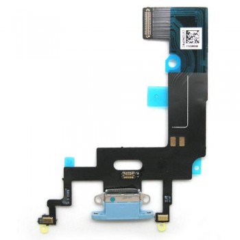 Καλώδιο Πλακέ Apple iPhone XR με Επαφή Φόρτισης Μπλε (OEM)