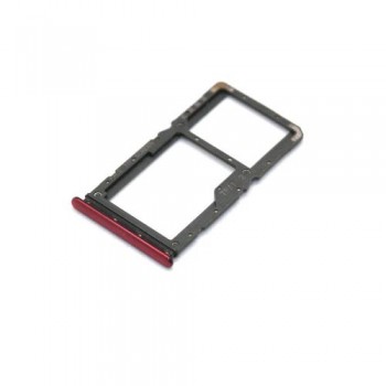 Βάση Κάρτας Sim & SD Xiaomi Redmi Note 7 Κόκκινο (OEM)