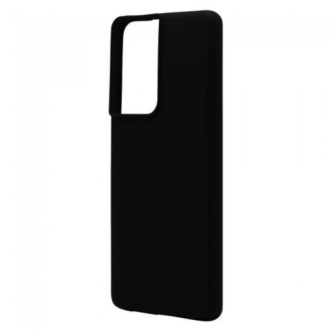 Θήκη Liquid Silicon inos Samsung G998B Galaxy S21 Ultra 5G L-Cover Μαύρο