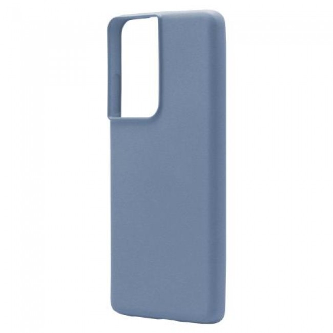 Θήκη Liquid Silicon inos Samsung G998B Galaxy S21 Ultra 5G L-Cover Γκρι-Μπλε