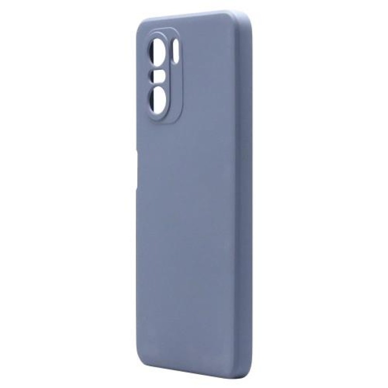 Θήκη Liquid Silicon inos Xiaomi Poco F3/ Mi 11i L-Cover Γκρι-Μπλε