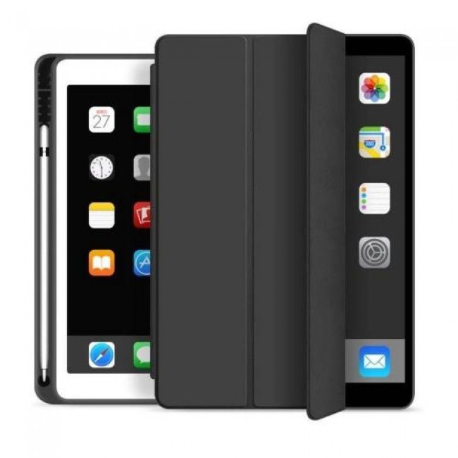 Θήκη Flip Smart με TPU SC Pen inos Apple iPad 10.2 2019 / 2020 / 2021 Μαύρο