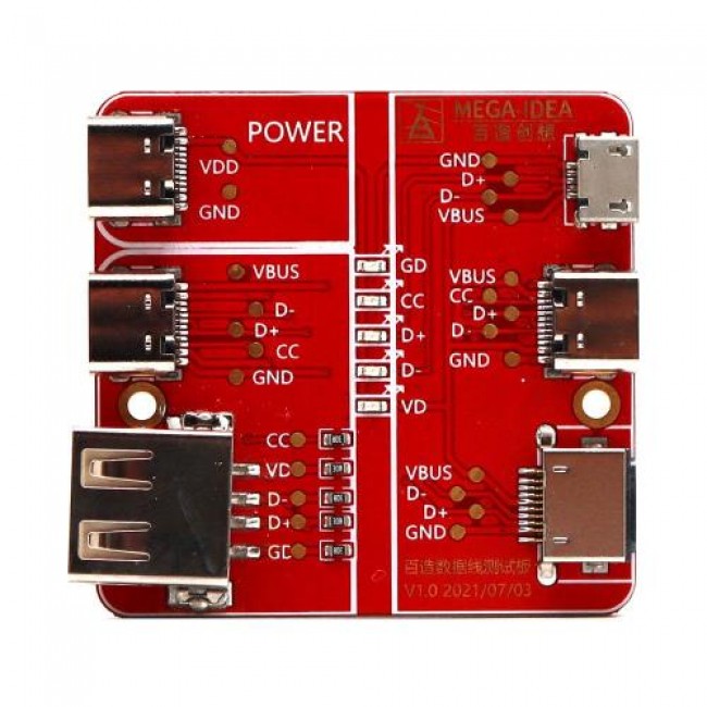 Tester Καλωδίων QianLI MEGA-IDEA Micro USB/ Type C / Lightining