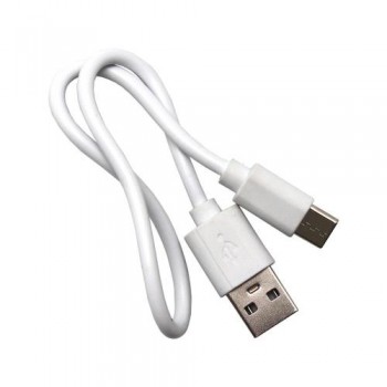 Καλώδιο Σύνδεσης USB 2.0 USB A σε USB C 0.3m Λευκό (Ασυσκεύαστο)