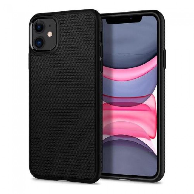 Θήκη Soft TPU Spigen Liquid Air Apple iPhone 11 Μαύρο