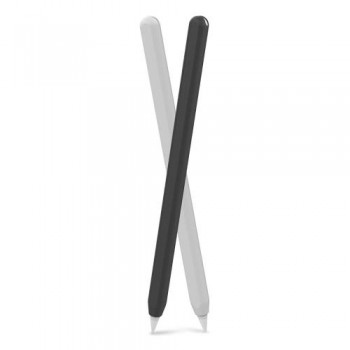 Θήκη Σιλικόνης AhaStyle PT65 Apple Pencil 2nd Gen. Ultra Slim Mαύρο (1τεμ.) & Λευκό (1 τεμ.)