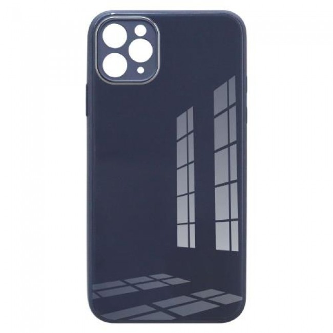 Θήκη TPU & Glass inos Apple iPhone 11 Pro Max CamGuard Σκούρο Μπλε