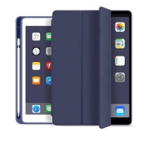 Θήκη Flip Smart inos Apple iPad 10.2 2019 / 2020 / 2021 με TPU & SC Pen Σκούρο Μπλε
