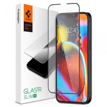 Tempered Glass Full Face Spigen Glas.TR Slim HD FC Apple iPhone 13 Pro Max Μαύρο (1 τεμ.)