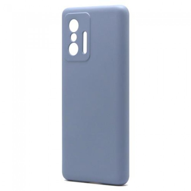 Θήκη Liquid Silicon inos Xiaomi 11T 5G / 11T Pro 5G L-Cover Γκρι-Μπλε