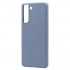 Θήκη Liquid Silicon inos Samsung G990B Galaxy S21 FE 5G L-Cover Γκρι-Μπλε