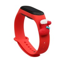 Λουράκι Xiaomi Mi Band 5/ Mi Band 6 Xmas Sock Κόκκινο (Ασυσκεύαστο)