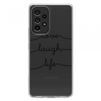 Θήκη TPU inos Samsung A536B Galaxy A53 5G Art Theme Love-Laugh-Life