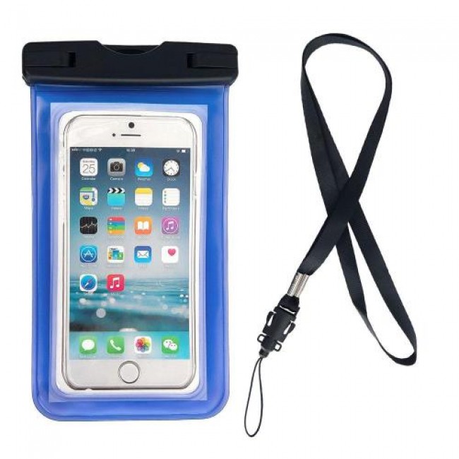 Waterproof Θήκη inos για Smartphones έως 6.7'' Διάφανο-Μπλε Waterproof Θήκη inos για Smartphones έως 6.7'' Διάφανο-Μπλε