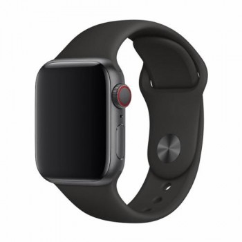 Λουράκι Devia Sport Band Apple Watch 4/ 5/ 6/ 7/ SE (38mm/ 40mm/ 41mm) Deluxe Series Μαύρο