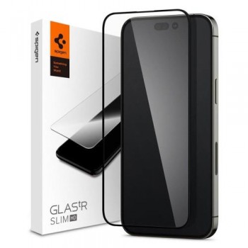 Tempered Glass Full Face Spigen Glas.tR Slim HD FC Apple iPhone 14 Pro Max Μαύρο (1 τεμ.)